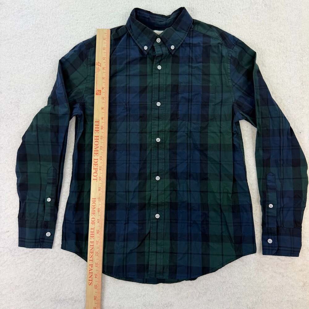 NWT Crewcuts J. Crew Kid's Black Watch Plaid Long-Sleeve Button-Down Size 12 - Picture 3 of 6